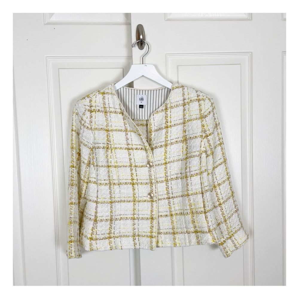 CAbi Coco Tweed Crop Jacket #6256